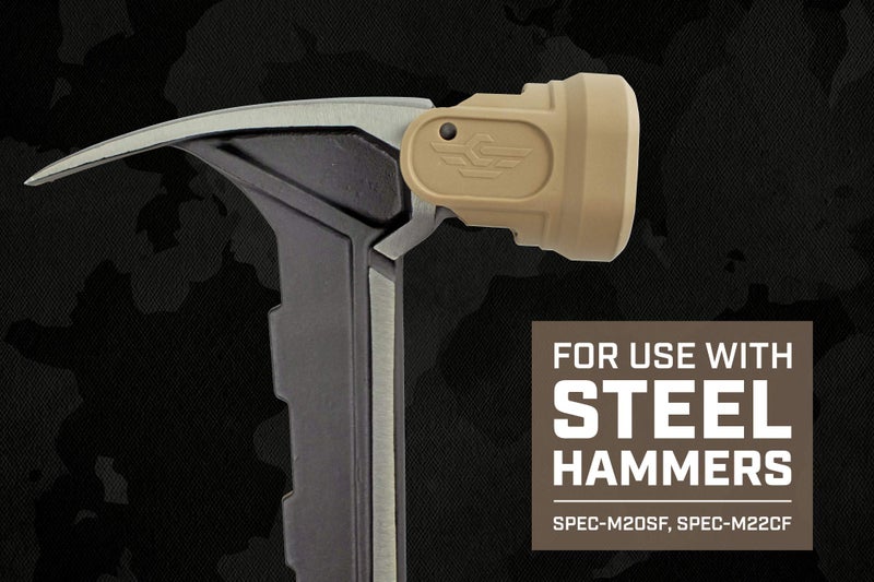 Spec-Ops Spec Ops Tools Soft Rubber Mallet Hammer Cap for Steel Hammers, 3% Donated to Veterans,Tan - Image 3